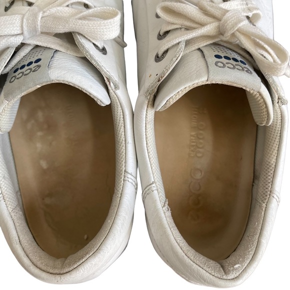 ecco White Leather Sneaker Size: 44 extra wide - Picture 6 of 9